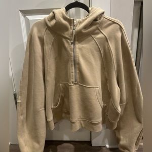 Lululemon oversized half zip hoodie in trench